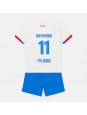 Billige Barcelona Raphinha Belloli #11 Bortedraktsett Barn 2023-24 Kortermet (+ Korte bukser)